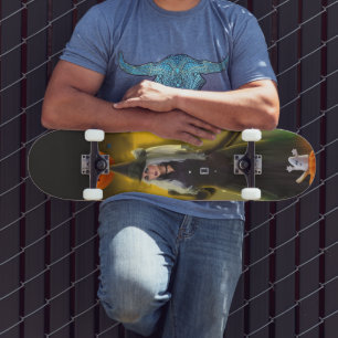 Spooktacular Halloween Birthday invitation Skateboard