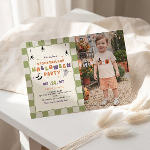 Spooktacular Halloween Colourful Party Invitation