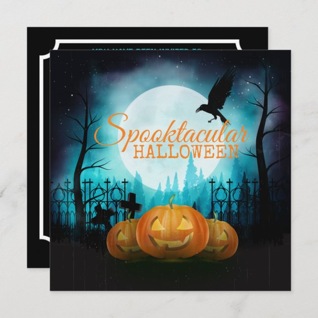 Spooktacular Halloween Costume Party | Invitation (Front/Back)