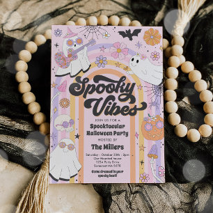 Spooktacular Halloween Cute Ghost Party Invitation