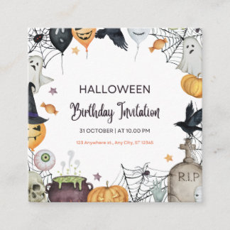 Spooktacular Halloween Invitation Card