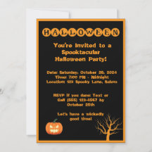 Spooktacular Halloween Party Invitation
