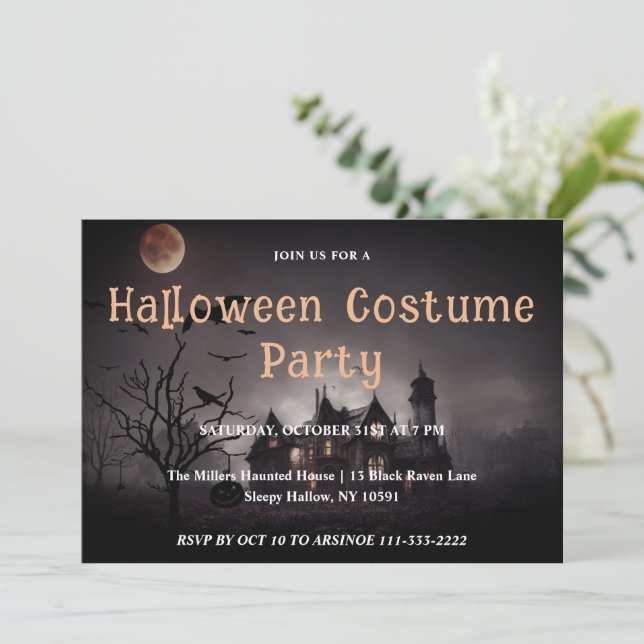 Spooktacular Halloween Party Invitation (Standing Front)
