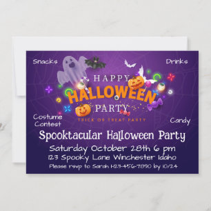 Spooktacular Halloween Party Invitation