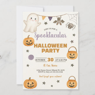 Spooktacular Halloween Party Invitation