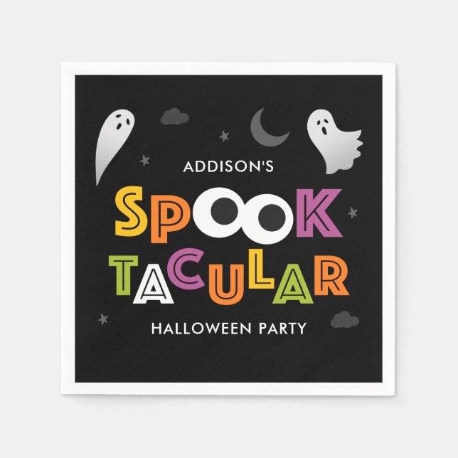 Spooktacular Halloween Party Napkins (Front)