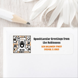 spooktacular halloween return address label