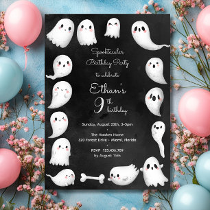 Spooktacular kids birthday party invitation