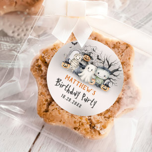 Spooktacular Kids Halloween Birthday Classic Round Sticker