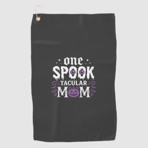 Spooktacular Mum Halloween Design_1 Golf Towel