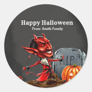 Spooktacular night classic round sticker