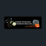Spooktacular night return address label<br><div class="desc">Available in different products.  Did you know that you can transfer this design to any products that you want by yourself. If you don't know how,   please check my post to see how to do:  www.giftforallseason.com/blog/new-option-at-zazzle-store</div>