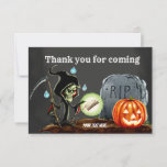 Spooktacular night thank you card<br><div class="desc">Available in different products.  Did you know that you can transfer this design to any products that you want by yourself. If you don't know how,   please check my post to see how to do:  www.giftforallseason.com/blog/new-option-at-zazzle-store</div>