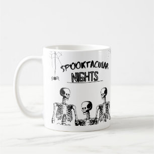 Spooktacular Nights Happy Halloween Funny skull  Coffee Mug