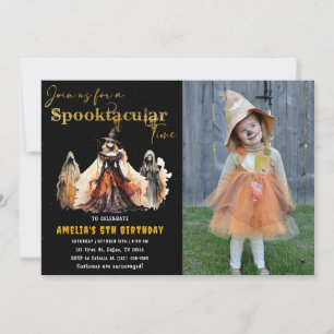 Spooktacular Party Halloween Witches Birthday  Invitation