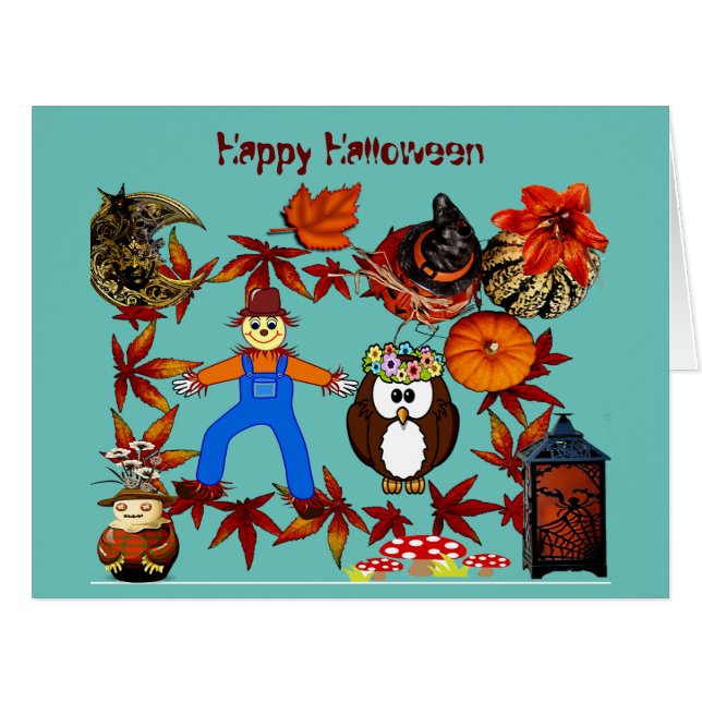 Spooktacular Scarecrow Scary Pumpkins Halloween (Front Horizontal)