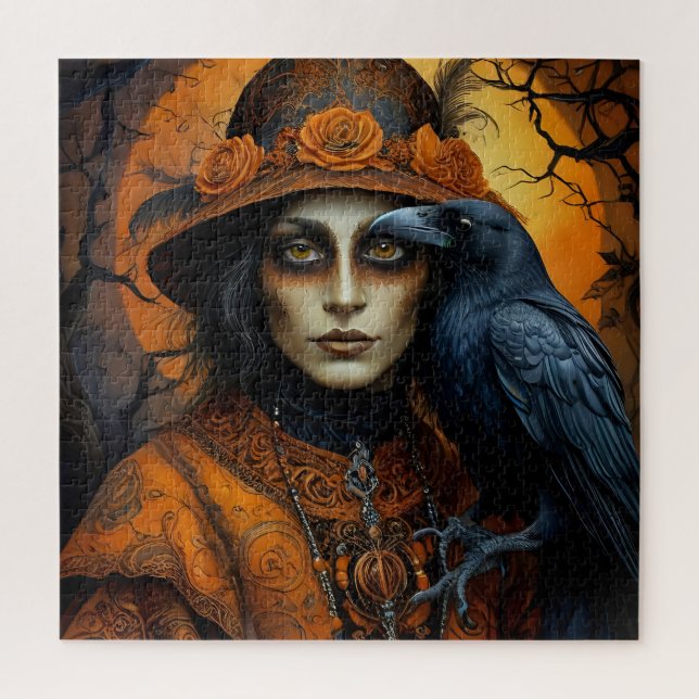 Spooktacular scary Halloween Animals in Disguise Jigsaw Puzzle (Vertical)