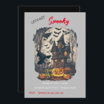 Spooktacular Scary Halloween Invitation<br><div class="desc">Get ready to send shivers down spines with our Personalized spine-chilling Halloween Party Invitation. Perfect for horror enthusiasts and Halloween lovers alike, this card is a ghoulish delight designed to haunt and enchant. Featuring eerie illustrations, it's the ultimate way to spread Halloween fright and fun. Whether you want to spook...</div>