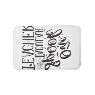 Spooktacular Teacher - Funny Teacher Halloween Bath Mat