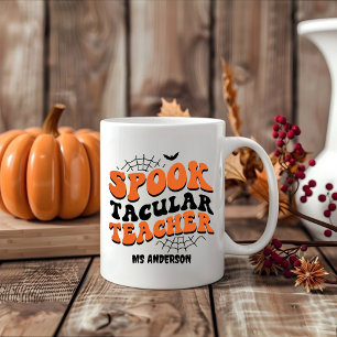 Spooktacular Teacher Halloween Fall Unique Gift  Large Coffee Mug