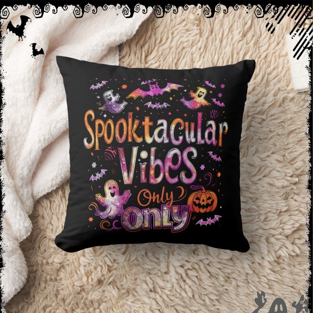 Spooktacular Vibes Only | ExDesigner | Halloween Cushion (Creator Uploaded)