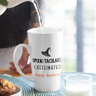 Spooktacularly Caffeinated Halloween Latte Mug