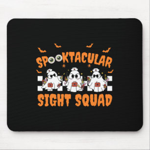 Spooktocular Sight Squad Ghost Halloween Optometry Mouse Pad