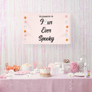 Spooky 4th Birthday Banner