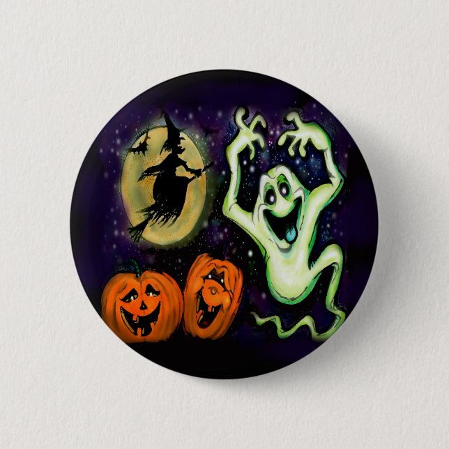 Spooky 6 Cm Round Badge (Front)