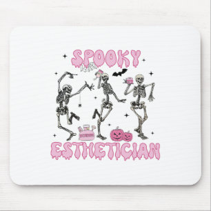 Spooky Aesthetician Halloween Skeleton Skin Therap Mouse Pad
