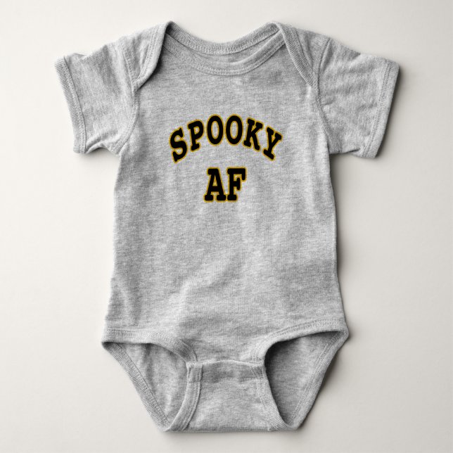 SPOOKY AF- HALLOWEEN UGLY BABY BODYSUIT (Front)