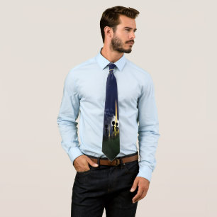 Spooky Alien Abduction Tie