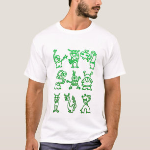 Spooky Aliens Halloween Green Aliens Shirt