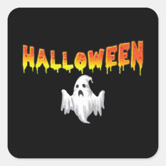 Spooky all year round creepy Halloween Square Sticker