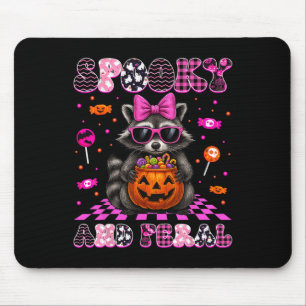 Spooky And Feral Cute Racoon Halloween Costumes W Mouse Pad