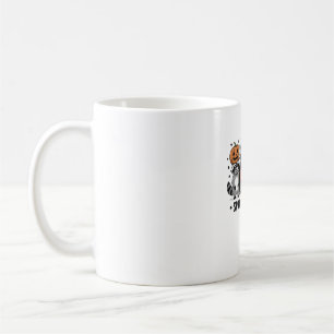 Spooky and Feral Funny Halloween Raccoon Coffee Mug