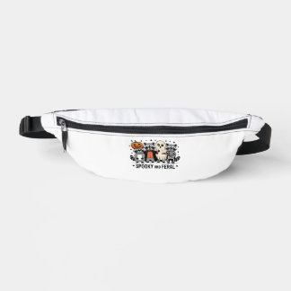 Spooky and Feral Funny Halloween Racoon Bum Bags
