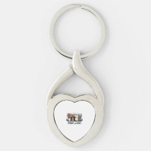 Spooky and Feral Funny Halloween Racoon Key Ring