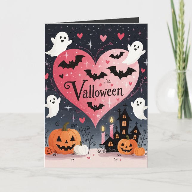Spooky And Sentimental Starlit Valloween Card (Front)