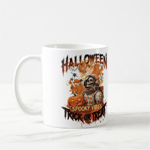 Spooky Astronaut Halloween Mug Trick or Treat