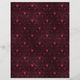 Spooky Autumn Gothic Scrapbook Paper Sheet