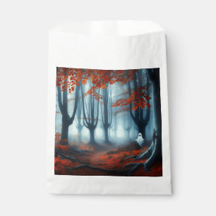 Spooky Autumn woods with a ghost Favour Bag