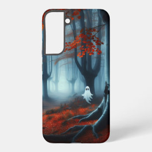 Spooky Autumn woods with a ghost Samsung Galaxy Case