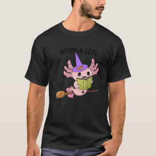 Spooky Axolotl Halloween , Witch-A-Lotl Cute Axolo T-Shirt