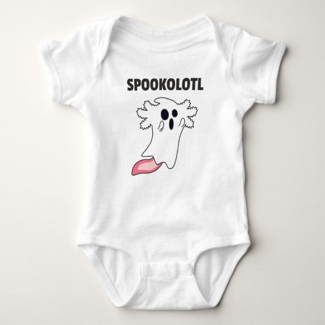 Spooky Axolotl Lovers Cute Animals For Halloween B Baby Bodysuit (Front)
