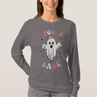 Spooky Babe | Cute Halloween Ghost Quote T-Shirt