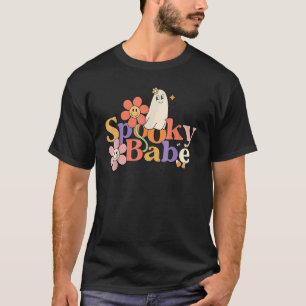 Spooky Babe Halloween For Men Women Boys Girls T-Shirt