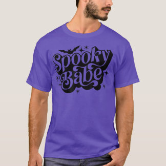 Spooky Babe Pumpkin Spooky Season Women Halloween  T-Shirt