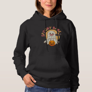 Spooky Babe Retro Groovy Halloween Custome Essenti Hoodie
