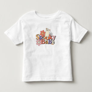 Spooky Babe – Sweet Ghosts & Floral Frights Toddler T-Shirt